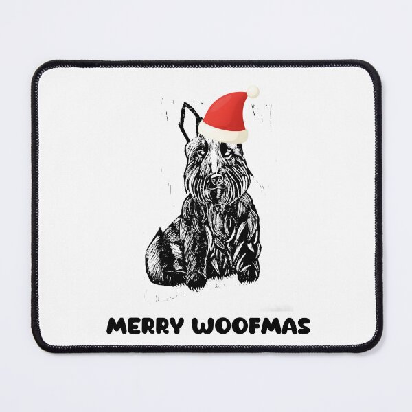 Item preview, Merry Woofmas Scottie Dog Lino designed and sold by Partnerporium.