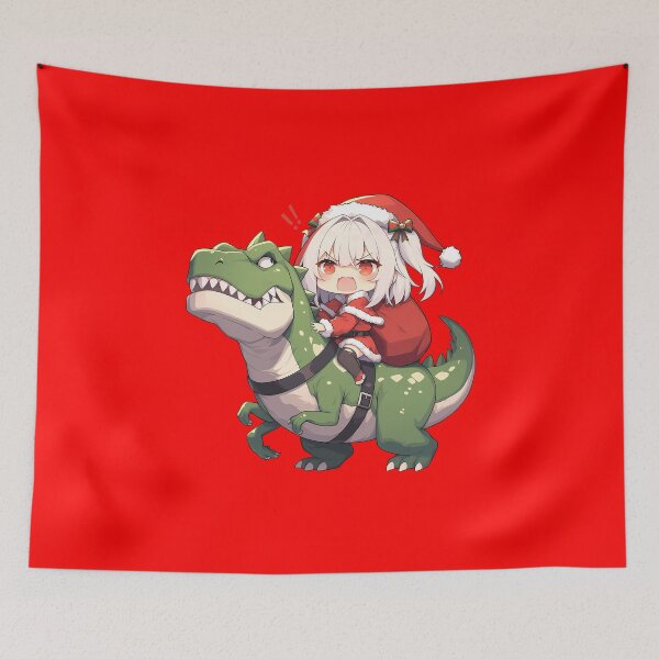 Item preview, Sirius Azur Lane Anime Girl Christmas Dinosaur Joyride designed and sold by TorbenKuhano.