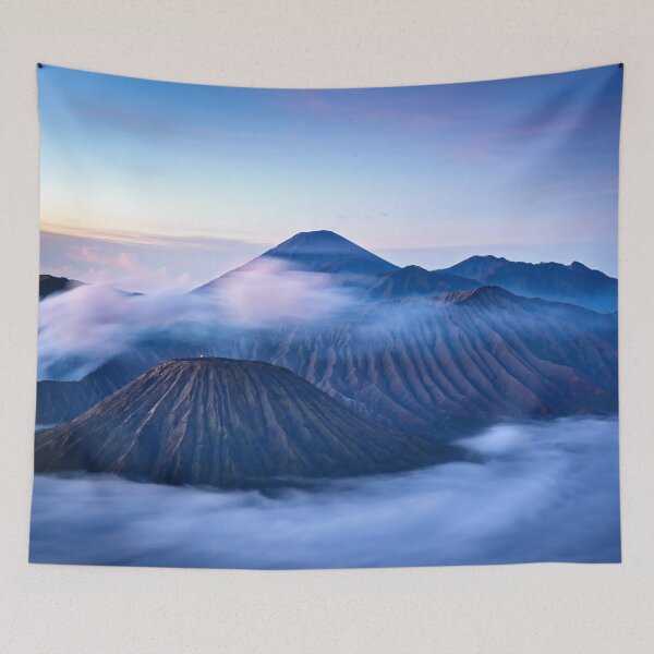 Item preview, Mystical dawn over smoking Mount Bromo designed and sold by franck380.