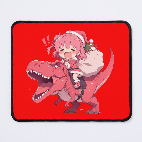 Item preview, Yui Yuigahama Santa Dinosaur Christmas Oregairu Anime Chibi Style designed and sold by TorbenKuhano.