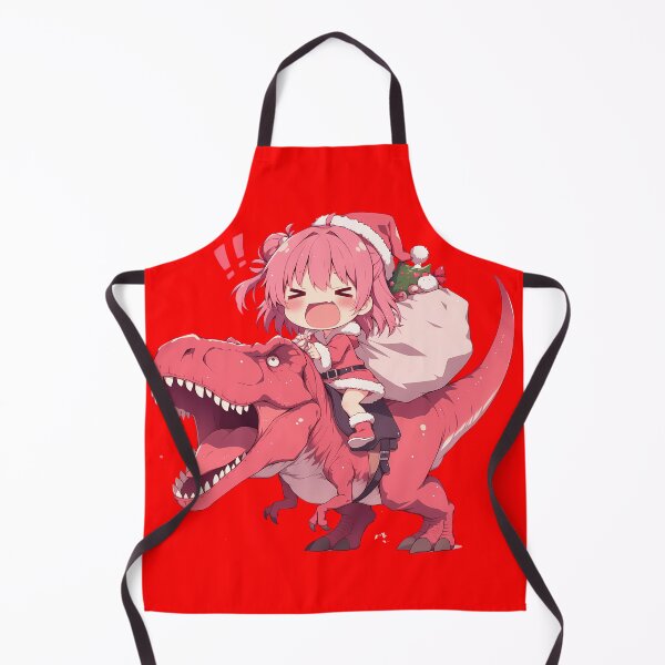 Item preview, Yui Yuigahama Santa Dinosaur Christmas Oregairu Anime Chibi Style designed and sold by TorbenKuhano.