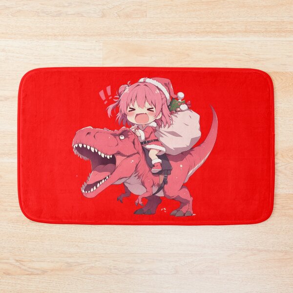 Item preview, Yui Yuigahama Santa Dinosaur Christmas Oregairu Anime Chibi Style designed and sold by TorbenKuhano.