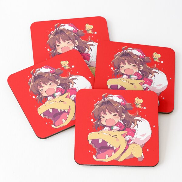 Item preview, Chan Cardcaptor Kero Chan Cerberus Funny Christmas Santa Ride With Yellow Dinosaur Anime designed and sold by TorbenKuhano.