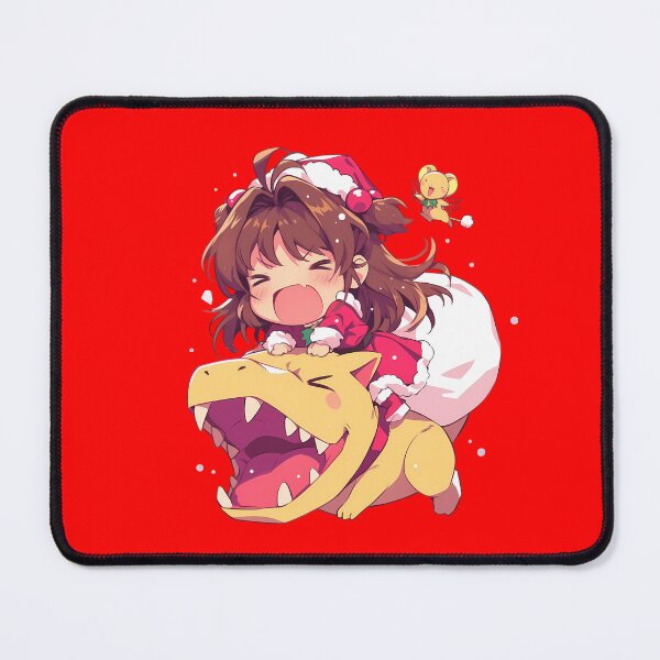 Item preview, Chan Cardcaptor Kero Chan Cerberus Funny Christmas Santa Ride With Yellow Dinosaur Anime designed and sold by TorbenKuhano.