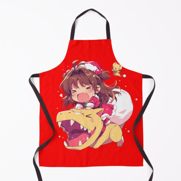 Item preview, Chan Cardcaptor Kero Chan Cerberus Funny Christmas Santa Ride With Yellow Dinosaur Anime designed and sold by TorbenKuhano.