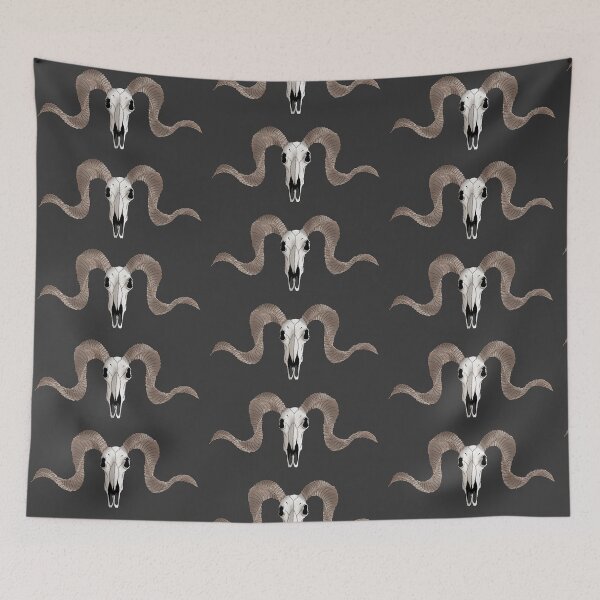 Item preview, Ram skull designed and sold by Julie Barry.