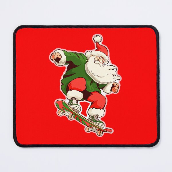 Item preview, Santa Skater on Skateboard – Cool Cartoon Christmas Design designed and sold by SleekLineSketches.