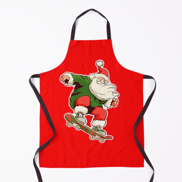 Item preview, Santa Skater on Skateboard – Cool Cartoon Christmas Design designed and sold by SleekLineSketches.