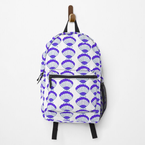 Item preview, Scallop Shell Pattern – Purple and White Coastal Design designed and sold by Cultradesign.