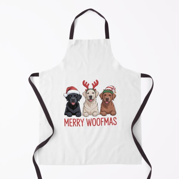 Item preview, Black Yellow Chocolate Lab Christmas Labrador Merry Woofmas designed and sold by ValerieRodrigue.