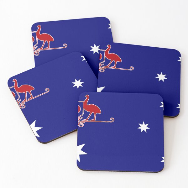 Item preview, Australia Flag design with coat of arms designed and sold by Kangaroo Sun.