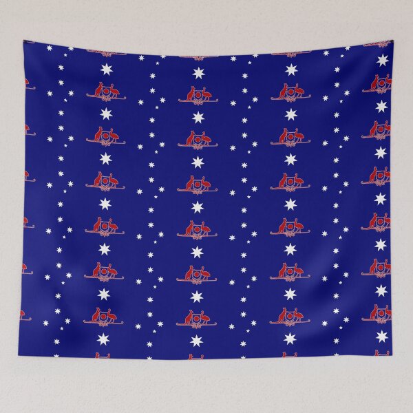 Item preview, Australia Flag design with coat of arms designed and sold by Kangaroo Sun.
