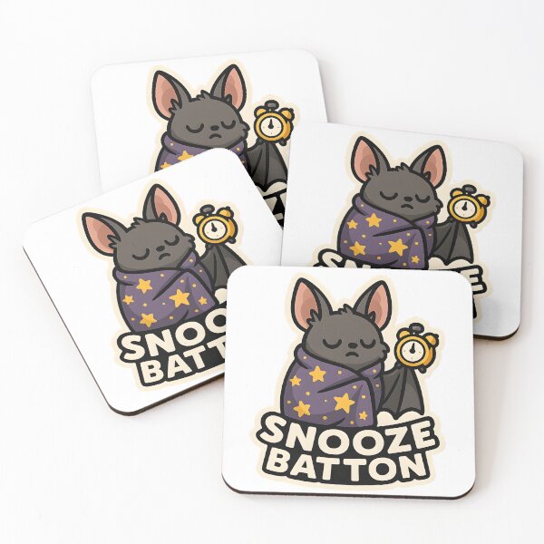 Item preview, Snooze Batton — Cozy Bat with Alarm Clock designed and sold by Cheerioza.