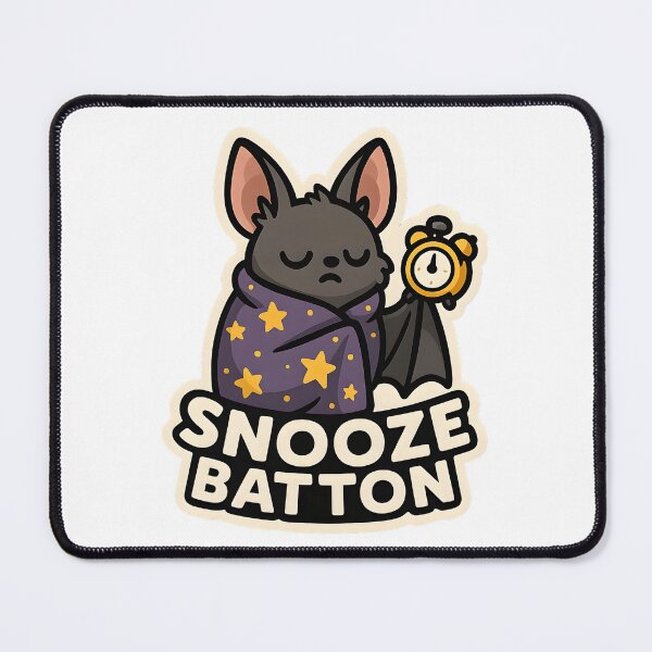 Item preview, Snooze Batton — Cozy Bat with Alarm Clock designed and sold by Cheerioza.