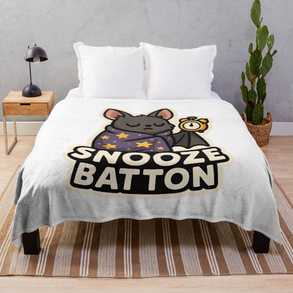 Item preview, Snooze Batton — Murciélago acogedor con despertador designed and sold by Cheerioza.