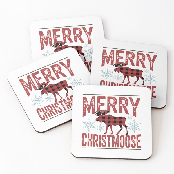 Item preview, Merry Christmoose Funny Christmas Moose Santa Hat Xmas designed and sold by ValerieRodrigue.