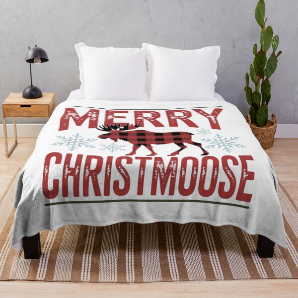 Item preview, Merry Christmoose Funny Christmas Moose Santa Hat Xmas designed and sold by ValerieRodrigue.