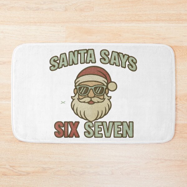 Item preview, Santa Says Six Seven Funny Christmas Math Teacher Holiday Humor Design designed and sold by ArtDesignTp.