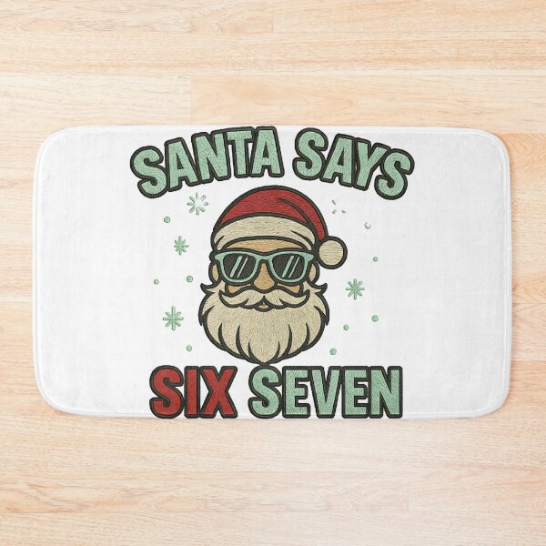 Item preview, Santa Says Six Seven Funny Christmas Math Teacher Holiday Humor Design designed and sold by ArtDesignTp.