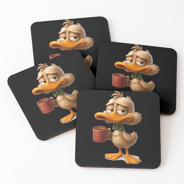 Item preview, Coffee Time Duck designed and sold by halibutgoatramb.
