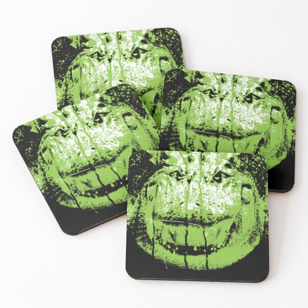 Item preview, Alligator crocodile green retro jungle spooky vintage Halloween designed and sold by Luzi Illustrella.