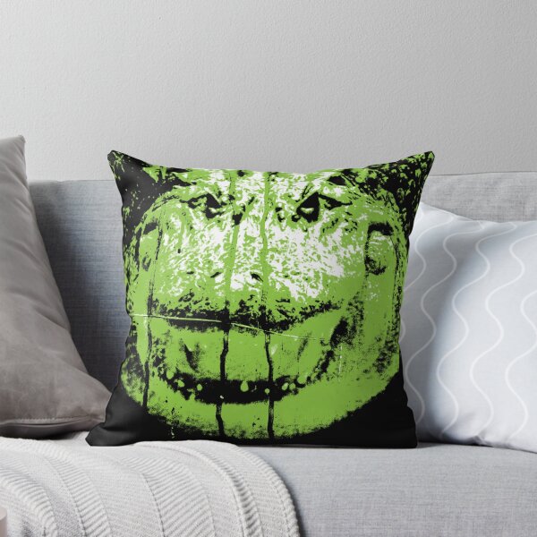 Item preview, Alligator crocodile green retro jungle spooky vintage Halloween designed and sold by Luzi Illustrella.
