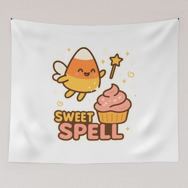Item preview, Sweet Spell — Candy Corn Fairy & Cupcake designed and sold by Cheerioza.