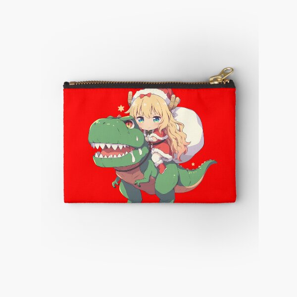 Item preview, Lucoa Miss Kobayashi Dragon Maid Anime Girl Riding Christmas Dinosaur T-Rex Santa Claus designed and sold by CarlosBender.