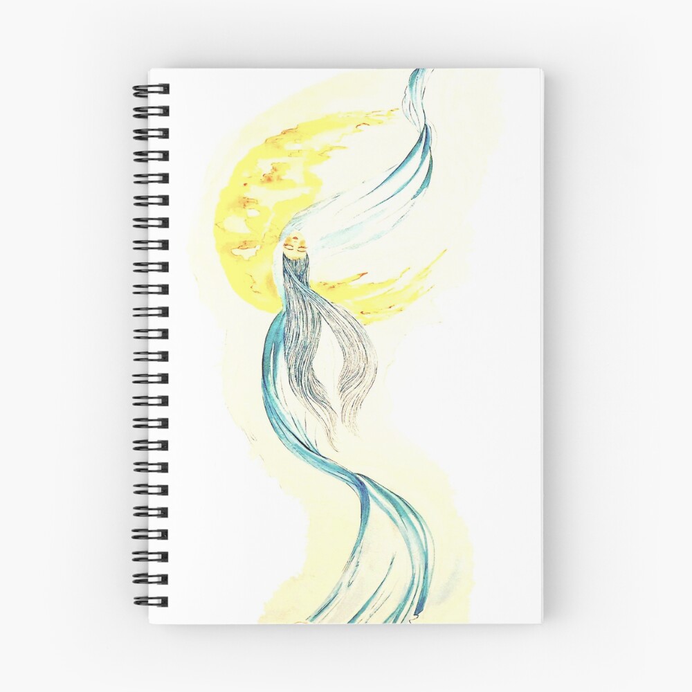 Vista previa del artículo con la obra «Cuaderno de espiral», diseñado y vendido por Roya Alami.