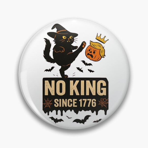 Artikelvorschau, Schwarze Katze Halloween Keine Könige Anti-Trump entworfen und verkauft von Becki-Studio.