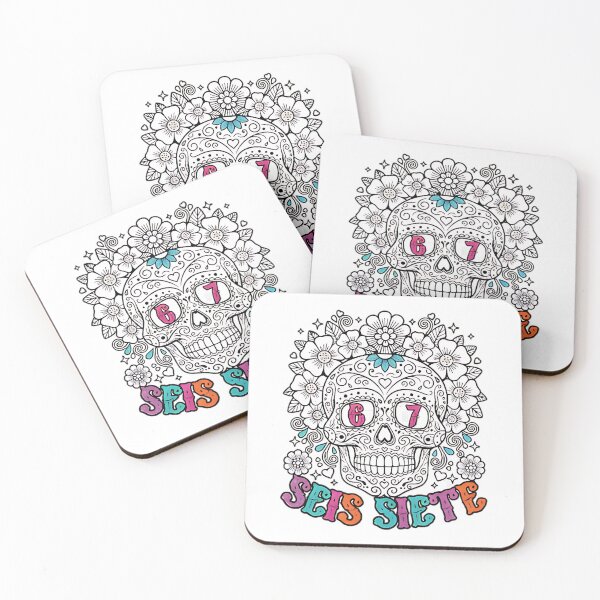 Item preview, Funny Dia De Los Muertos Sugar Skull Seis Siete 67 Meme Mexican Art Design designed and sold by ArtDesignTp.