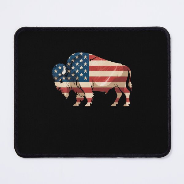 Item preview, American Bison with Flag Design - Patriotic Wildlife designed and sold by Gogetgiggles.