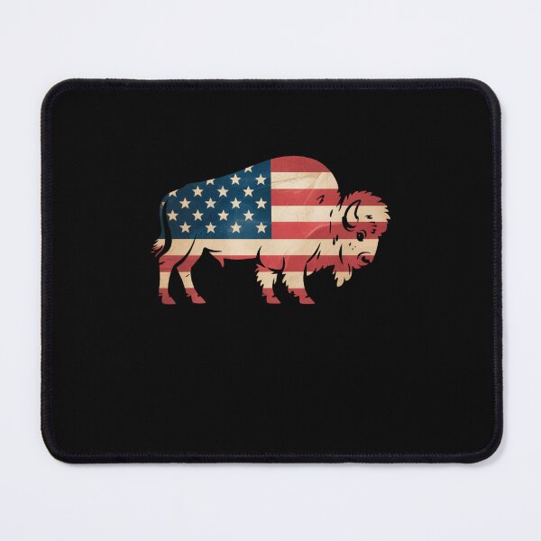 Item preview, American Bison with Flag Design - Patriotic Wildlife designed and sold by Gogetgiggles.