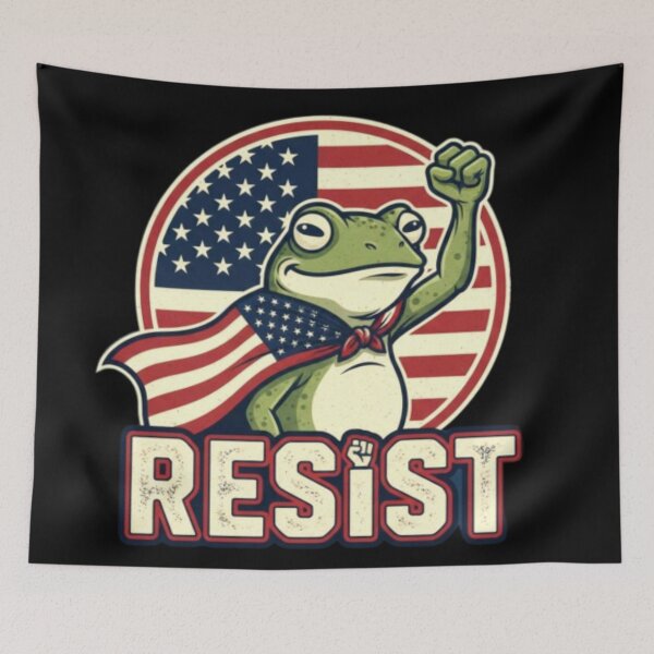 Item preview, PORTLAND FROG PROTEST. FROG RESIST  designed and sold by Obinne.