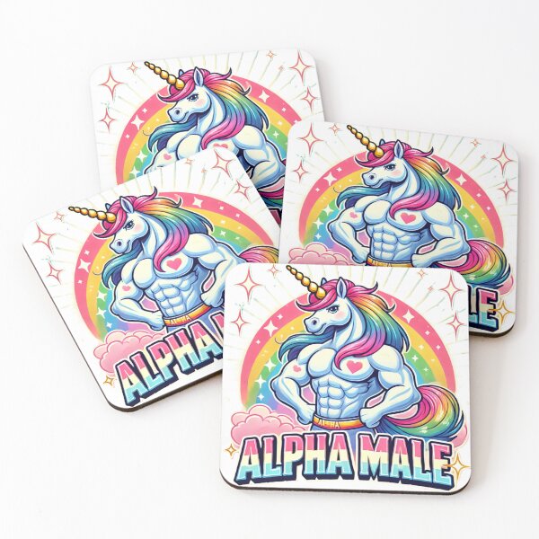 Item preview, Alpha Male Unicorn designed and sold by MerchbyDbone.