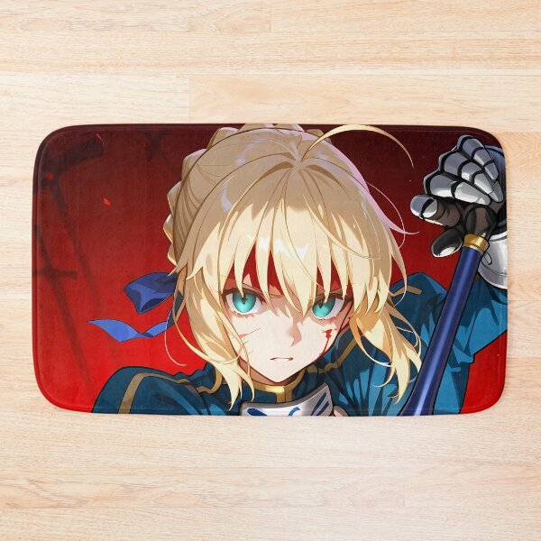Item preview, Saber Fate Stay Night Fiery Battle Anime Girl designed and sold by CarlosBender.