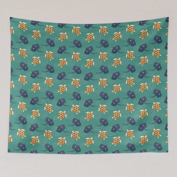 Item preview, Ocean adventures on blue designed and sold by reneesillus.