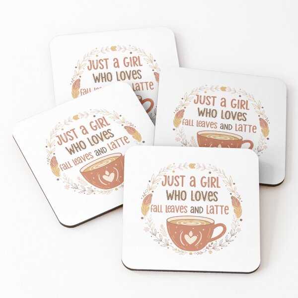 Item preview, Just A Girl Who Loves Fall Leaves and Latte | Boho Cozy Autumn Aesthetic Design | Cute Fall Vibes designed and sold by Khokha80.