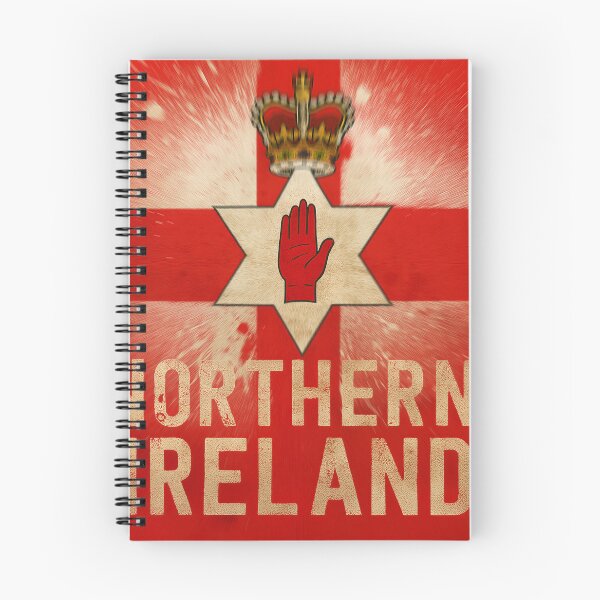 Item preview, Northern Ireland Flag Art - Ulster Banner Vintage Style Red Hand Design designed and sold by Very Peculiar.
