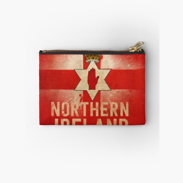 Item preview, Northern Ireland Flag Art - Ulster Banner Vintage Style Red Hand Design designed and sold by Very Peculiar.