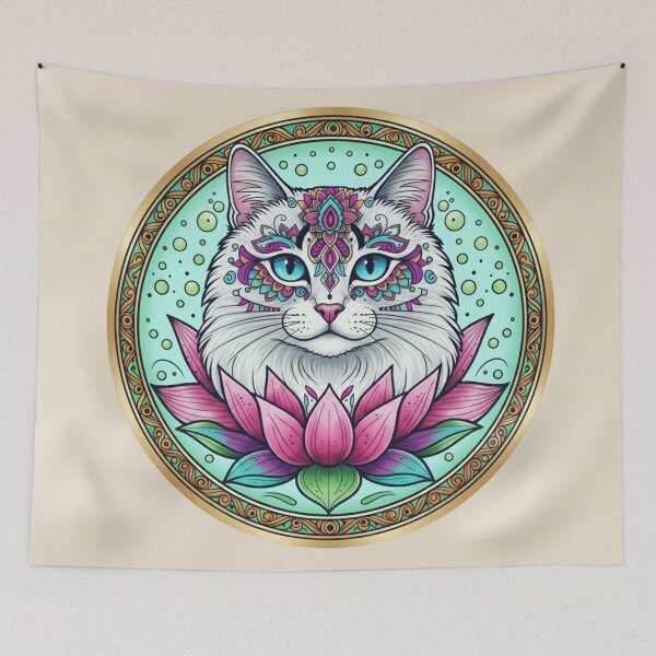 Item preview,  Cat Mandala Spirit Animal designed and sold by Zen Mosaic.