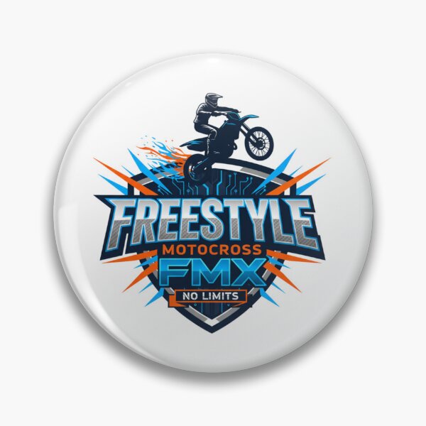 Item preview, Freestyle Motocross FMX Rider Digital Jump Neon No Limits Logo designed and sold by DibuHumor.