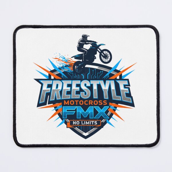 Item preview, Freestyle Motocross FMX Rider Digital Jump Neon No Limits Logo designed and sold by DibuHumor.