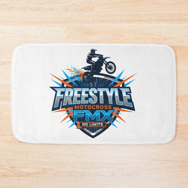 Item preview, Freestyle Motocross FMX Rider Digital Jump Neon No Limits Logo designed and sold by DibuHumor.