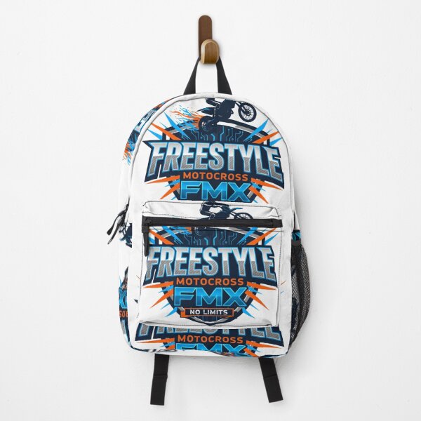 Artikelvorschau, Freestyle Motocross FMX Fahrer Digital Jump Neon No Limits Logo entworfen und verkauft von DibuHumor.