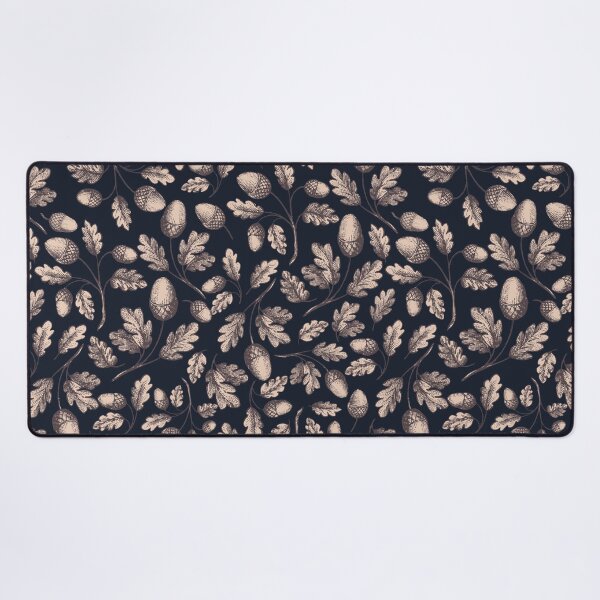 Item preview, Gothic Oak Leaves and Acorns Vintage Engraved Botanical with Dark Mystical Chintz designed and sold by UtArt.
