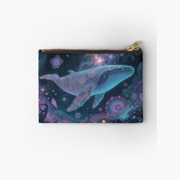 Item preview, Whale Dream - a DMT Whale in Space -neon color wild designs. designed and sold by shakespeare1212.