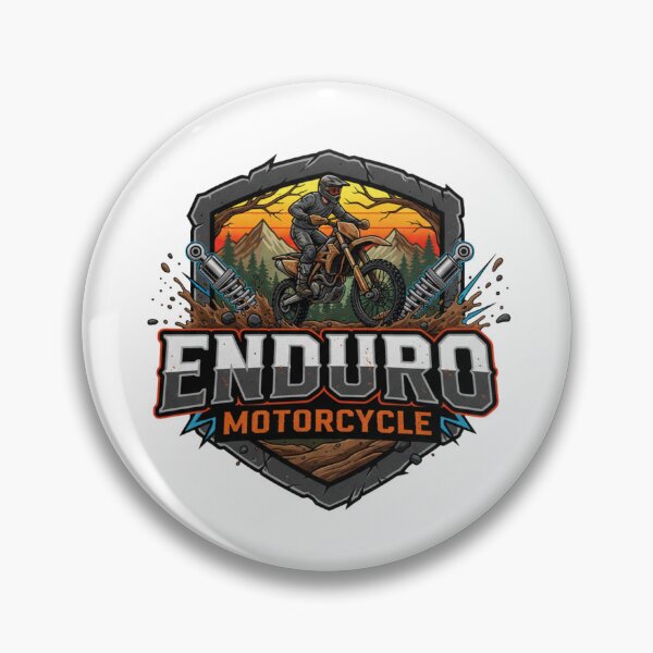 Item preview, Enduro Motorcycle Off Road Logo Mud Mountain Rider Extreme Adventure designed and sold by DibuHumor.