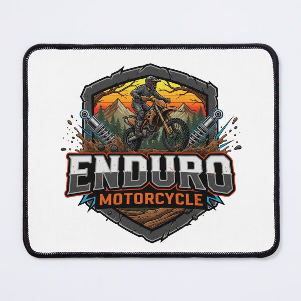 Item preview, Enduro Motorcycle Off Road Logo Mud Mountain Rider Extreme Adventure designed and sold by DibuHumor.