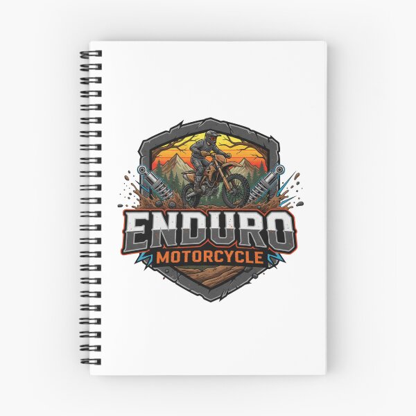 Item preview, Enduro Motorcycle Off Road Logo Mud Mountain Rider Extreme Adventure designed and sold by DibuHumor.